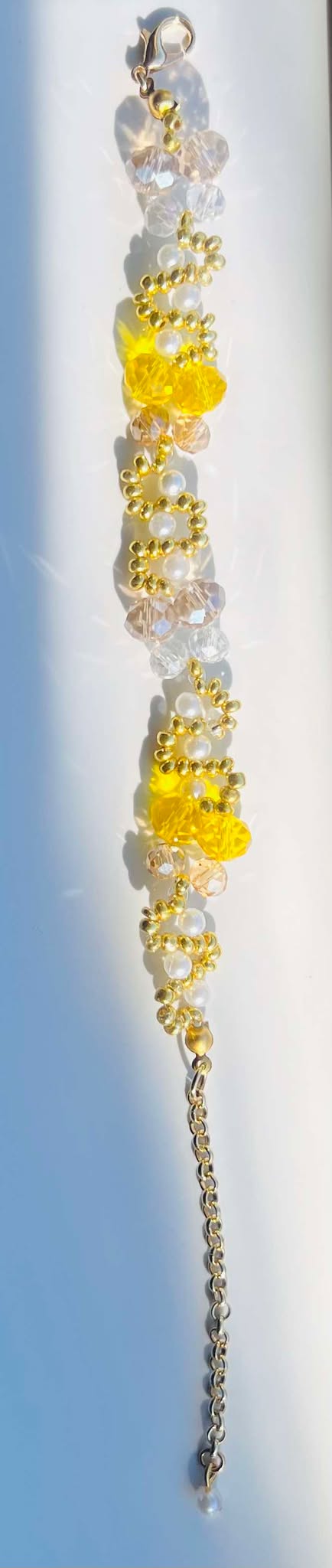 Gold Beaded Butterfly Bracelets