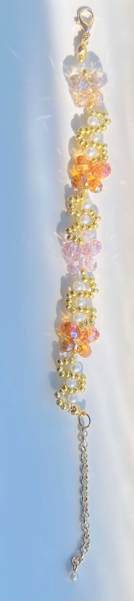 Gold Beaded Butterfly Bracelets