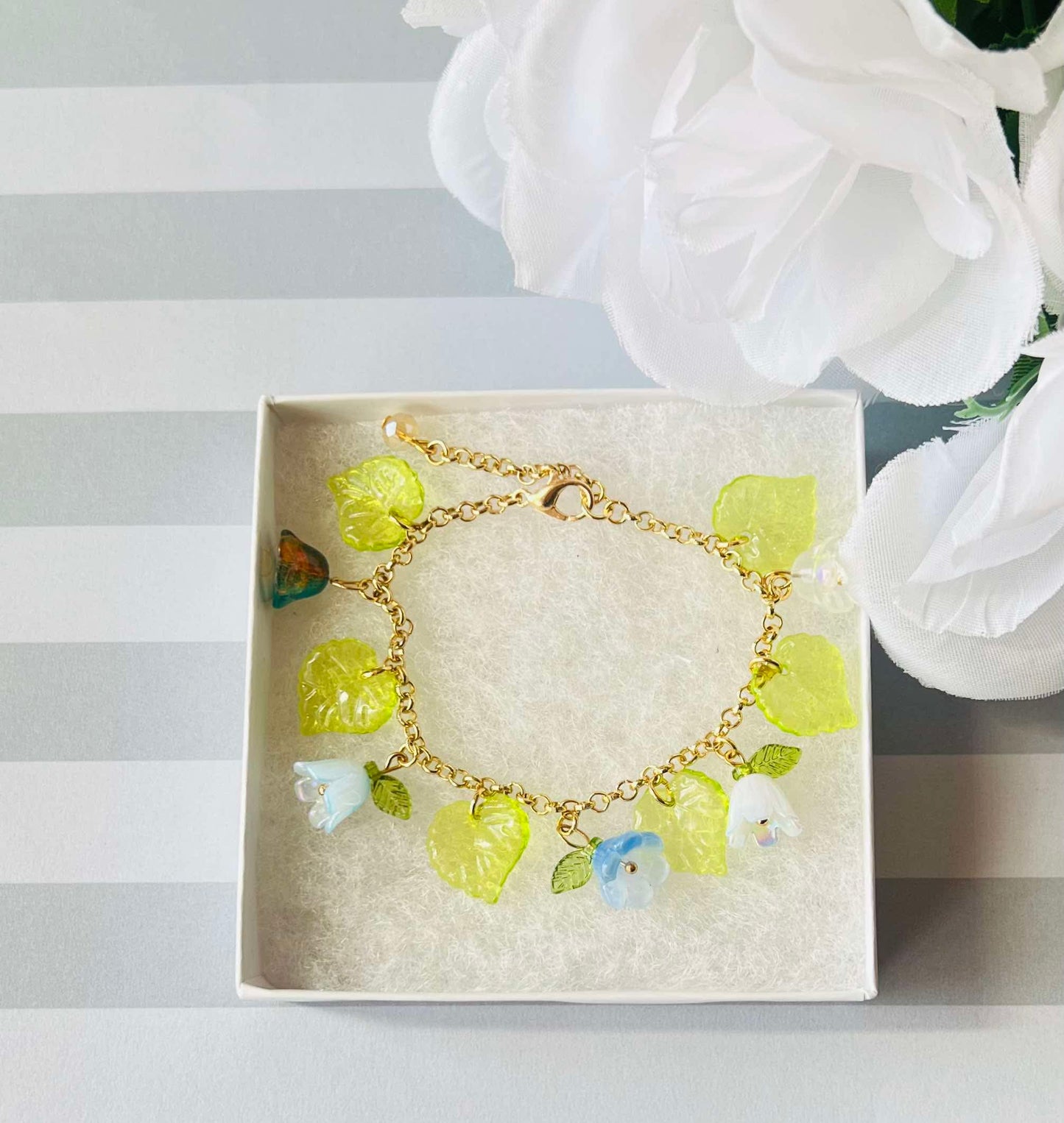Lilly Of The Valley Charm Bracelet