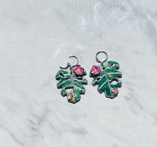 Monstera Earrings