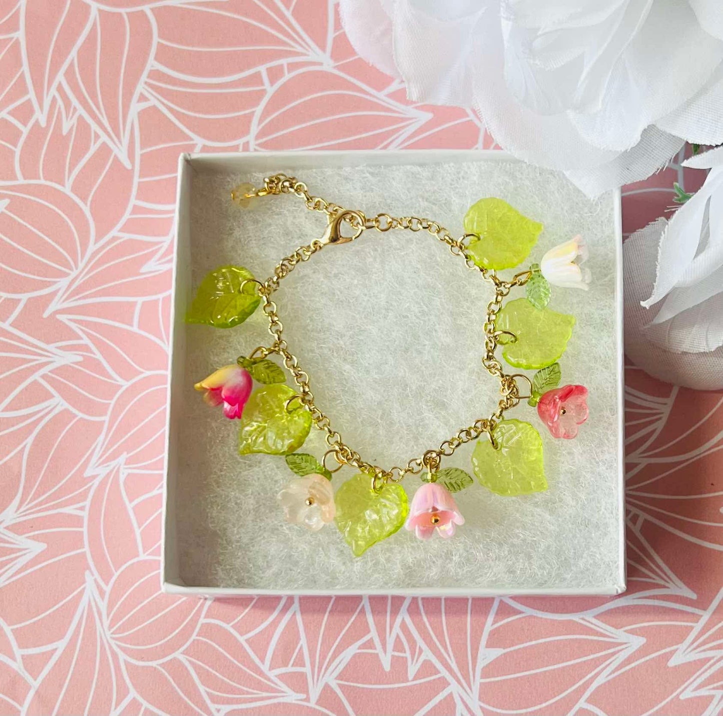 Lilly Of The Valley Charm Bracelet